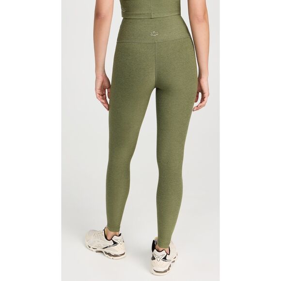 Beyond Yoga Pants - Beyond Yoga Spacedye Caught In The Midi Moss Green Leggings